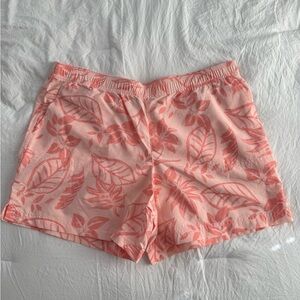 Columbia Women's Floral Swim Shorts Lightweight Summer Board Shorts Size Large